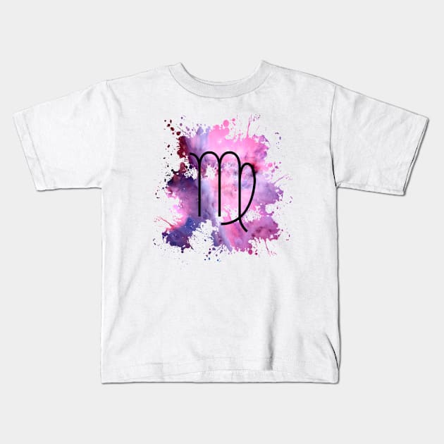 Virgo Abstract Kids T-Shirt by Amasea